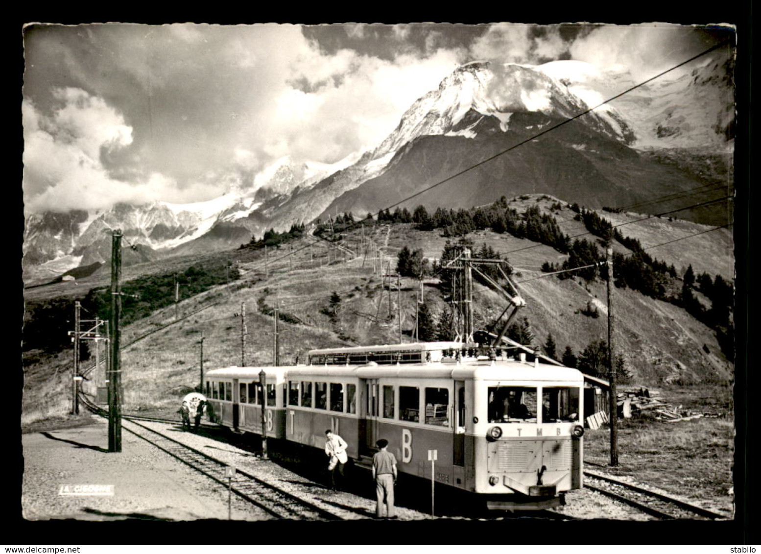 74 - ST-GERVAIS-LES-BAINS - LE TRAMWAY DU MONT-BLANC ET L'AIGUILLE DU GOUTER - Saint-Gervais-les-Bains