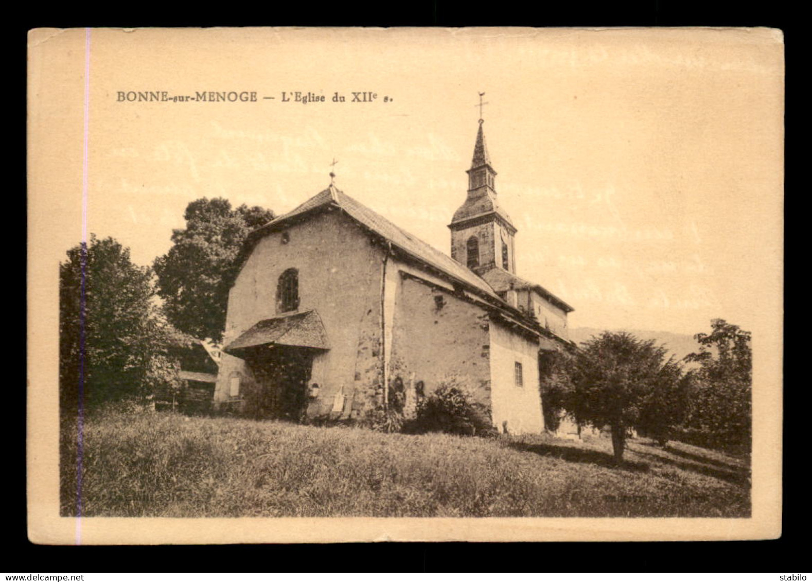 74 - BONNE-SUR-MENOGE - L'EGLISE DU XIIE SIECLE - Bonne