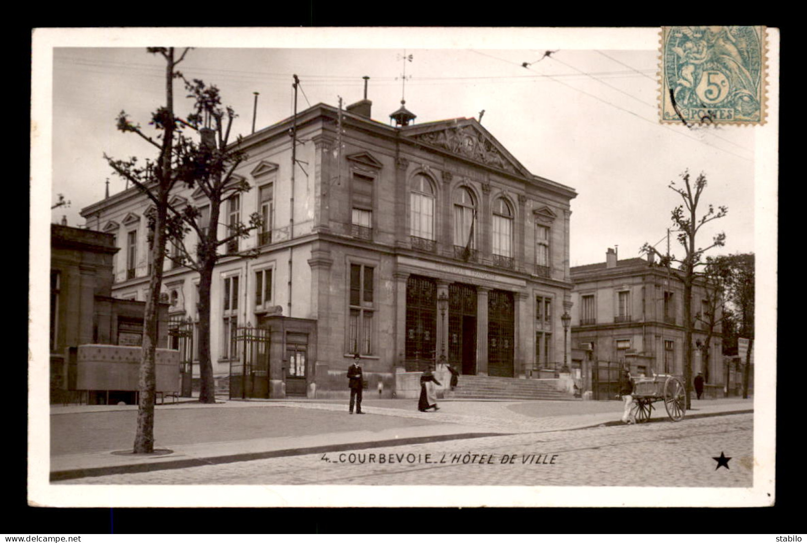 92 - COURBEVOIE - L'HOTEL DE VILLE - EDITEUR MARQUE ETOILE - Courbevoie