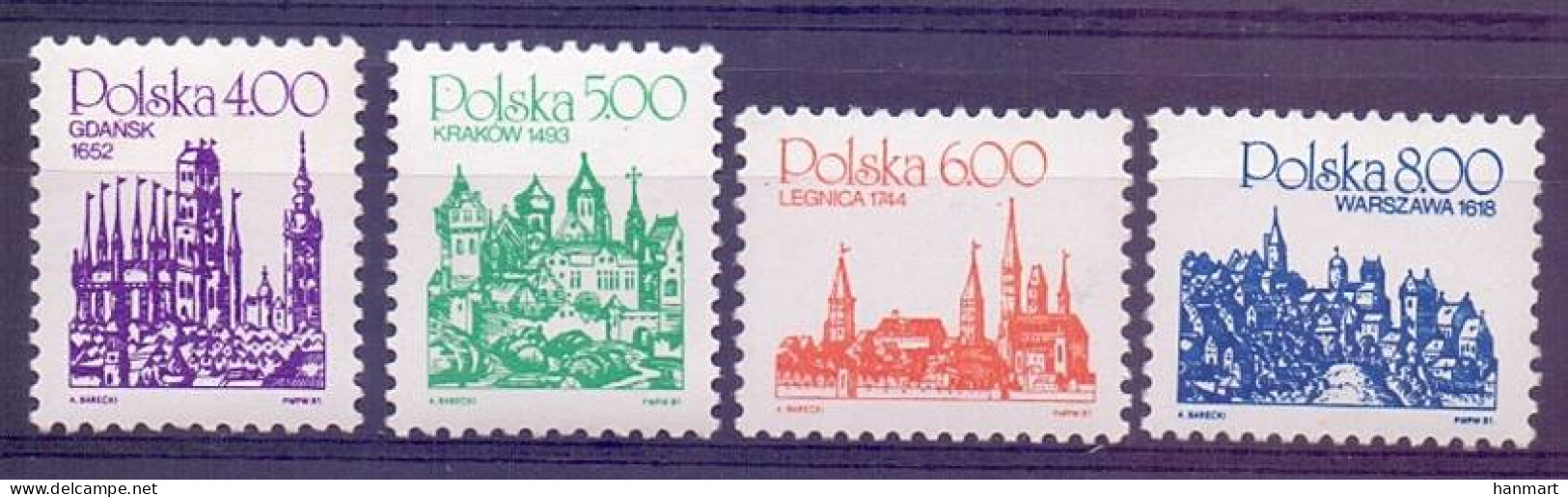 Poland 1981 Mi 2752-2755 Fi 2589-2591+2593 MNH  (ZE4 PLD2752-2755) - Andere