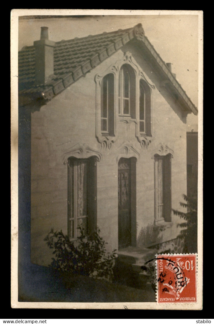 ARCHITECTURE - VILLA ART NOUVEAU - CACHET GOURNAY (SEINE-SAINT-DENIS) - CARTE PHOTO ORIGINALE - Other & Unclassified