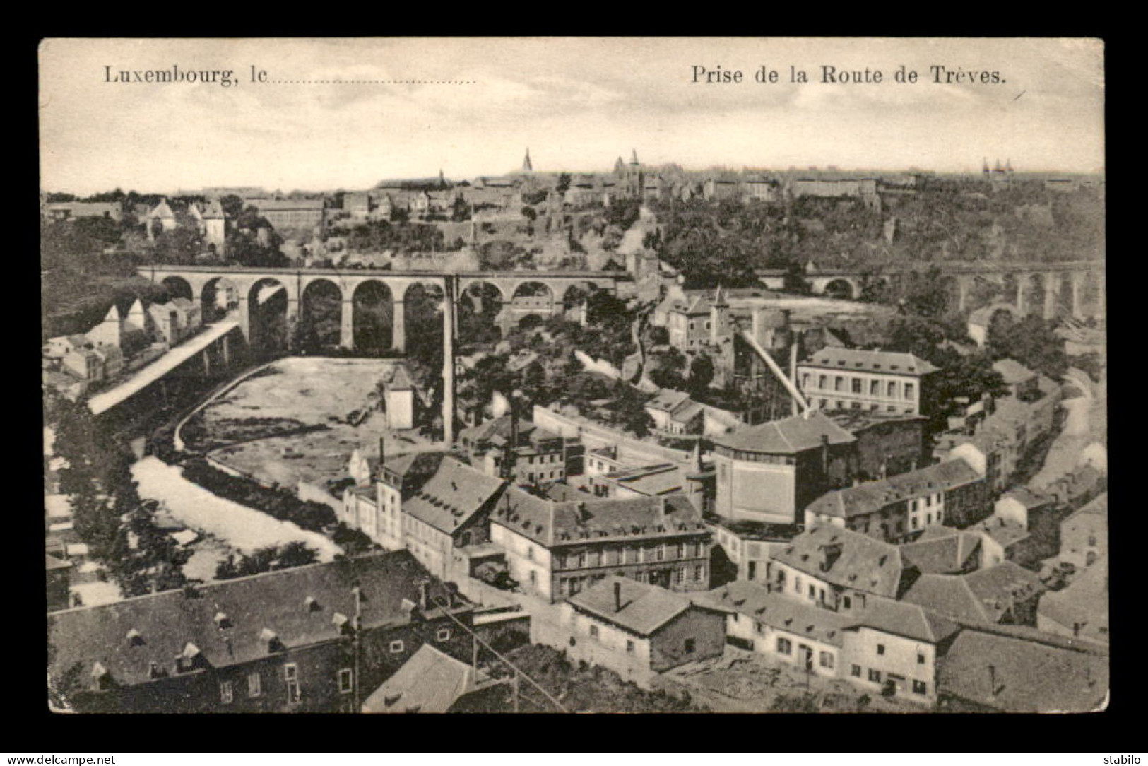 LUXEMBOURG - LUXEMBOURG-VILLE - VUE PRISE DE LA ROUTE DE TREVES - Luxemburg - Stad