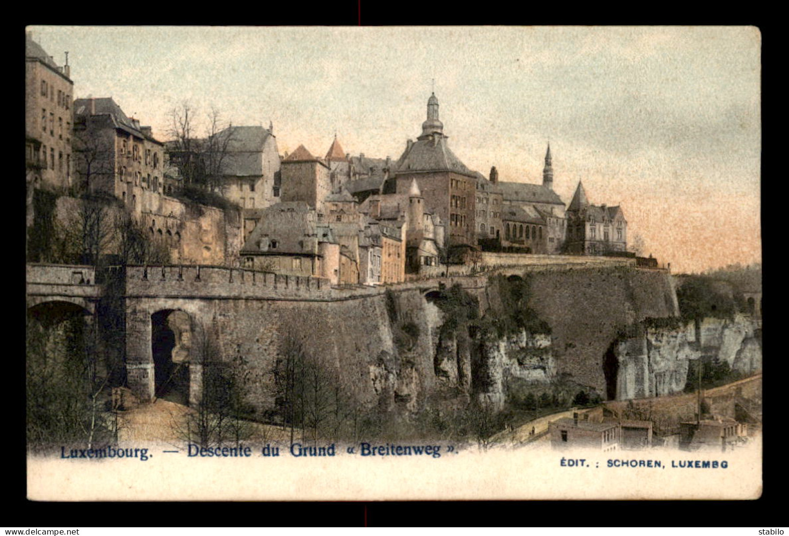 LUXEMBOURG - LUXEMBOURG-VILLE - DESCENTE DU GRUND BREITENWEG - Luxemburgo - Ciudad