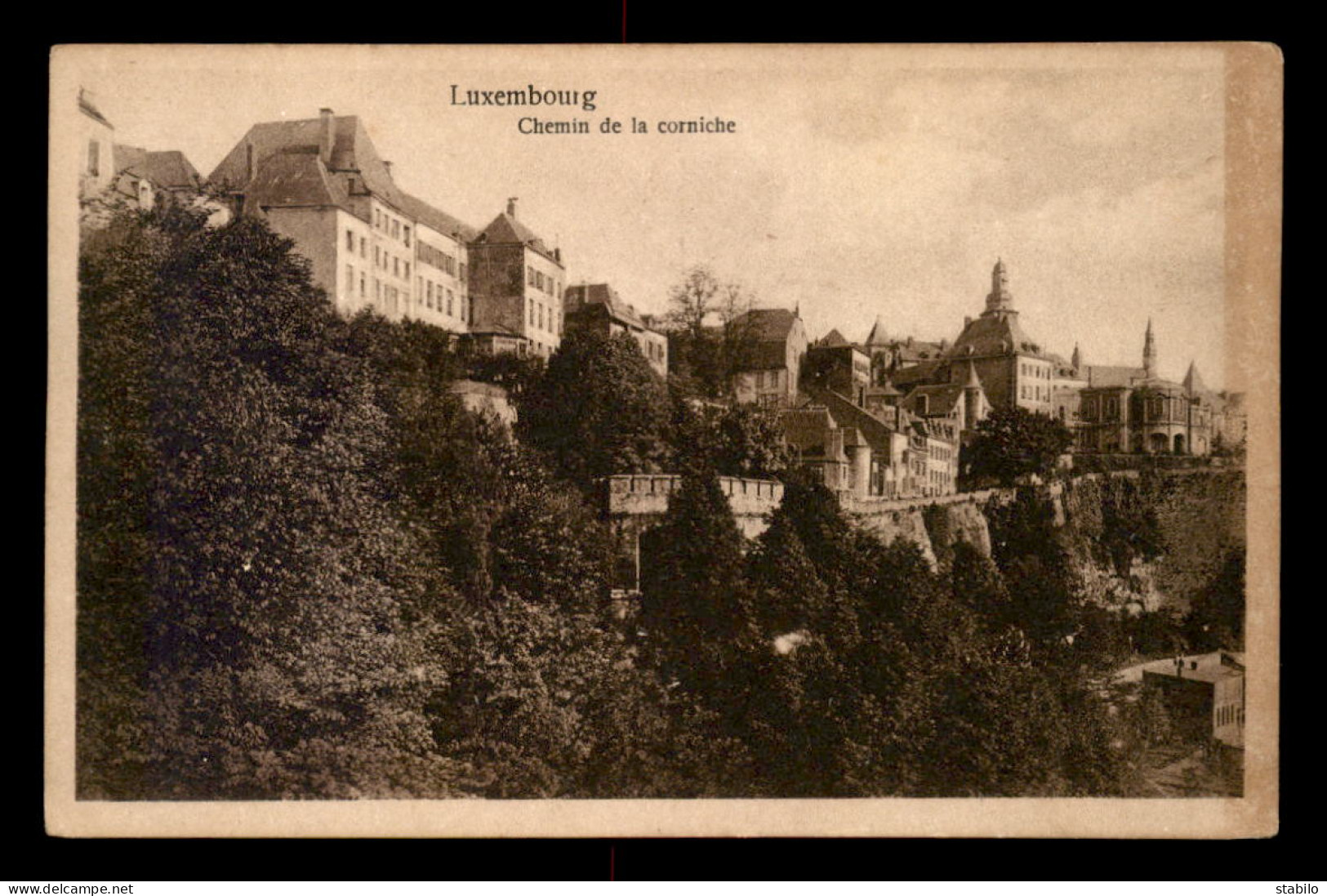 LUXEMBOURG - LUXEMBOURG-VILLE - CHEMIN DE LA CORNICHE - Luxemburg - Town