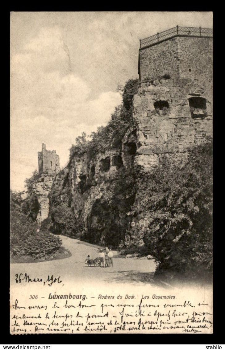 LUXEMBOURG - LUXEMBOURG-VILLE - ROCHRERS DU BOCK - LES CASEMATES - EDIT GRAND BAZAR CHAMPAGNE N°306 - Luxemburg - Town