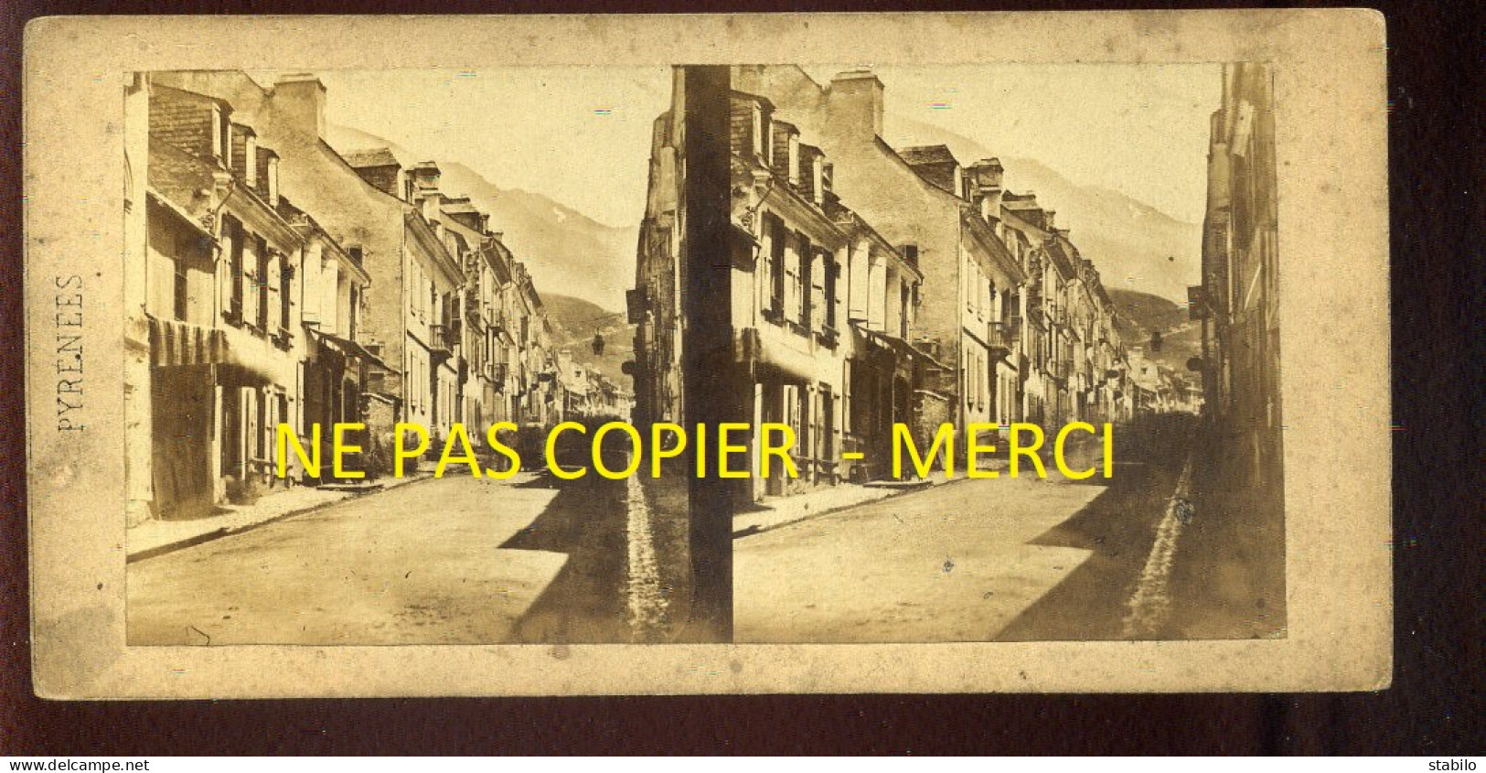 PHOTO STEREO - BAREGES (HAUTES-PYRENEES) - FORMAT 17 X 8.5 CM  - Stereoscopic