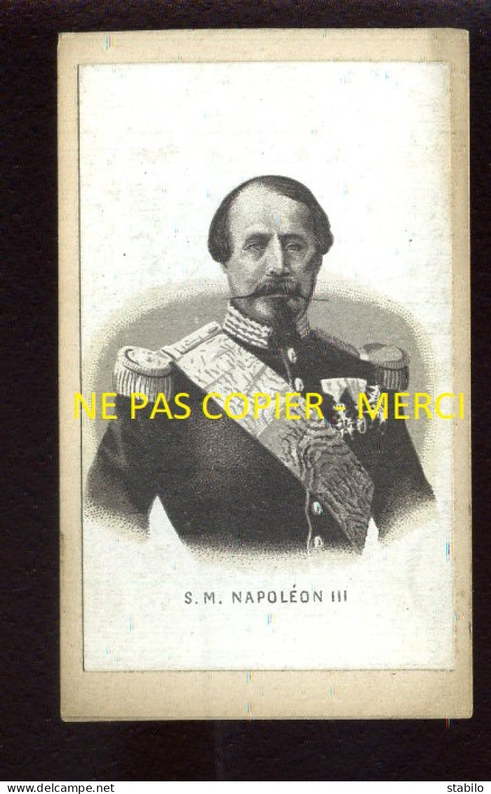 S.M. NAPOLEON III - FORMAT CDV - Famous People