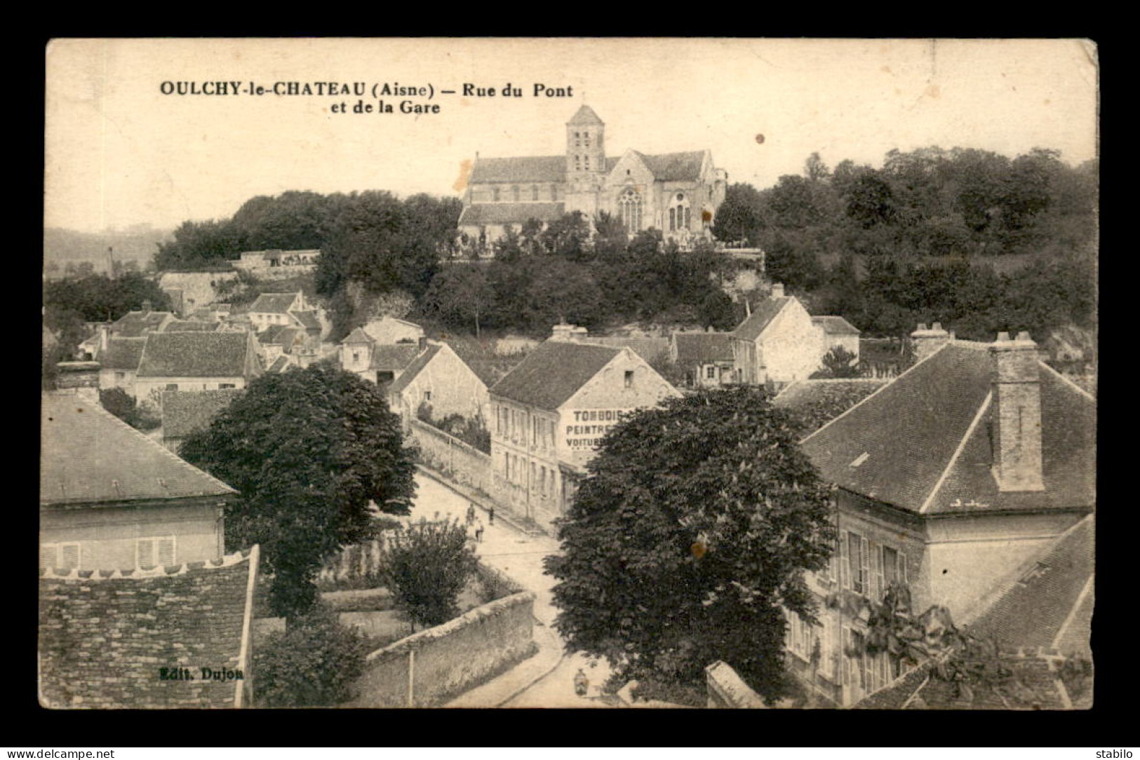 02 - OUCHY-LE-CHATEAU - RUE DU PONT ET DE LA GARE - Sonstige & Ohne Zuordnung