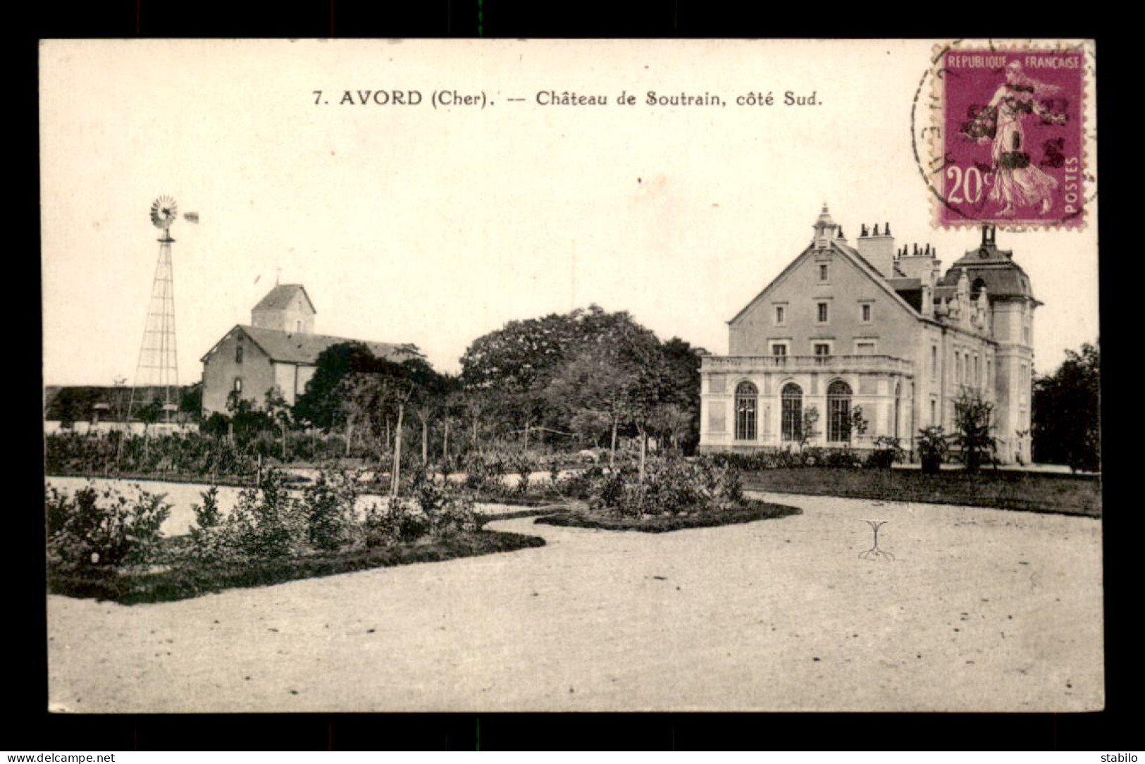 18 - AVORD - CHATEAU DE SOUTRAIN - EOLIENNE - Avord