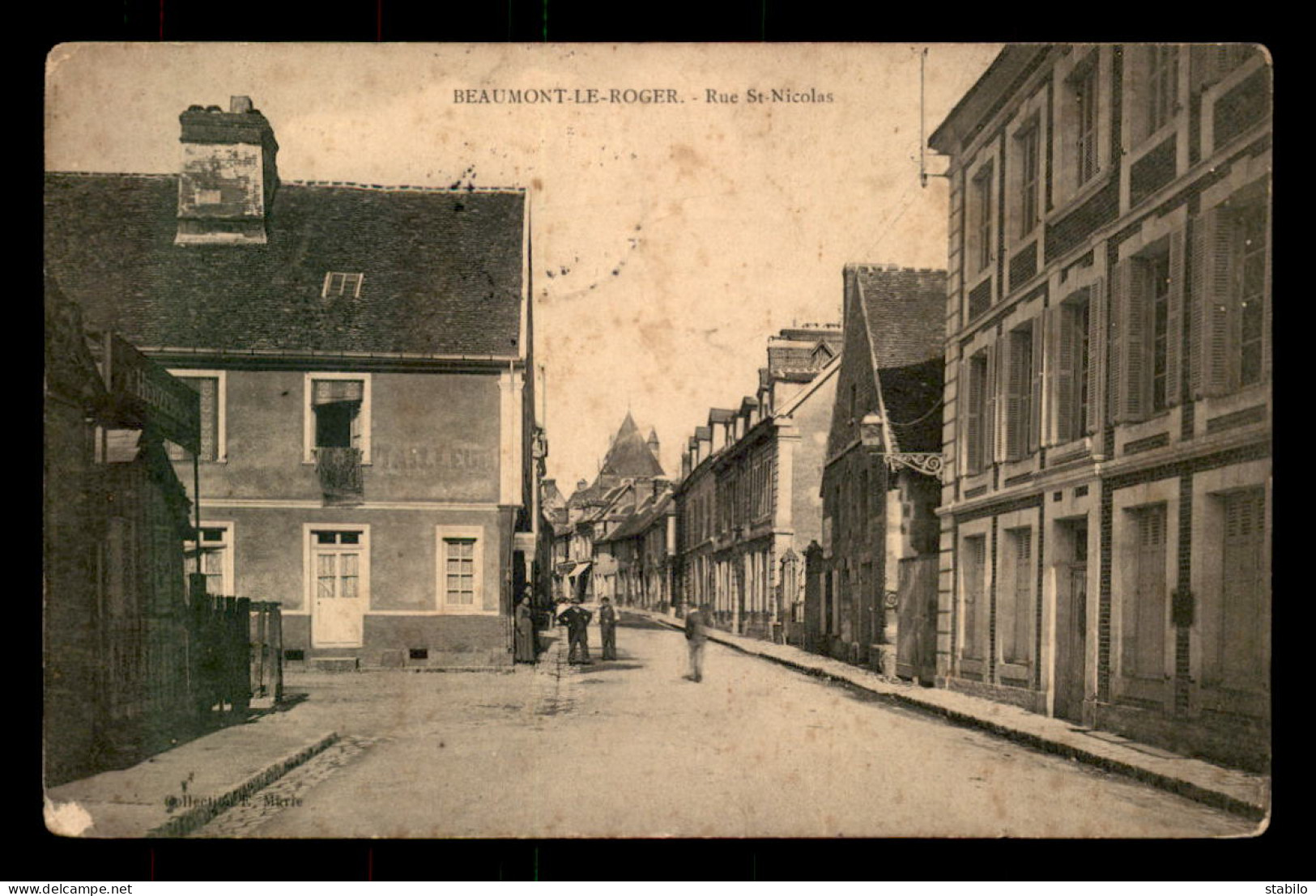 27 - BEAUMONT-LE-ROGER - RUE ST-NICOLAS - Beaumont-le-Roger