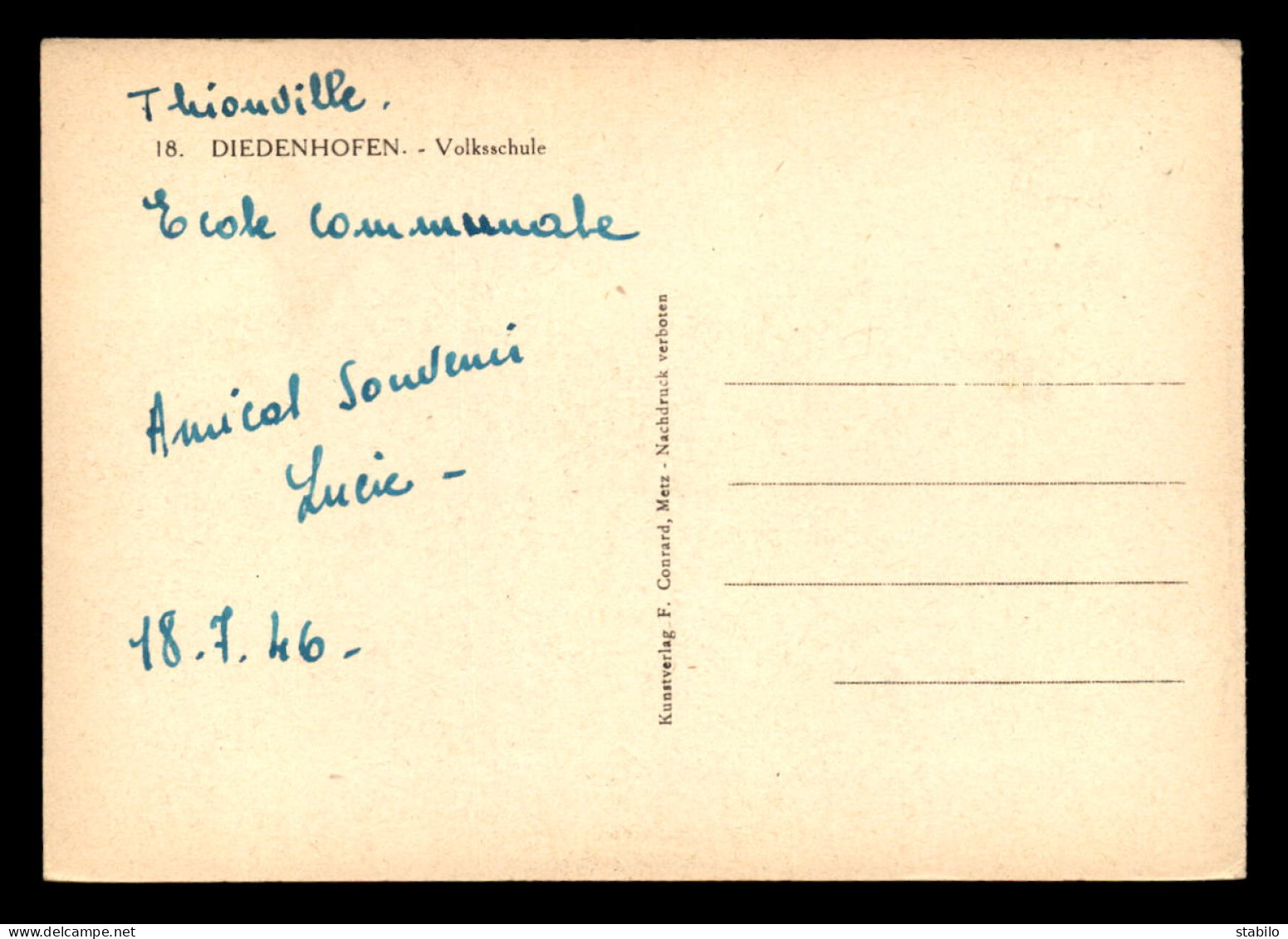 57 - THIONVILLE - DIEDENHOFEN - VOLKSSCHULE - Thionville