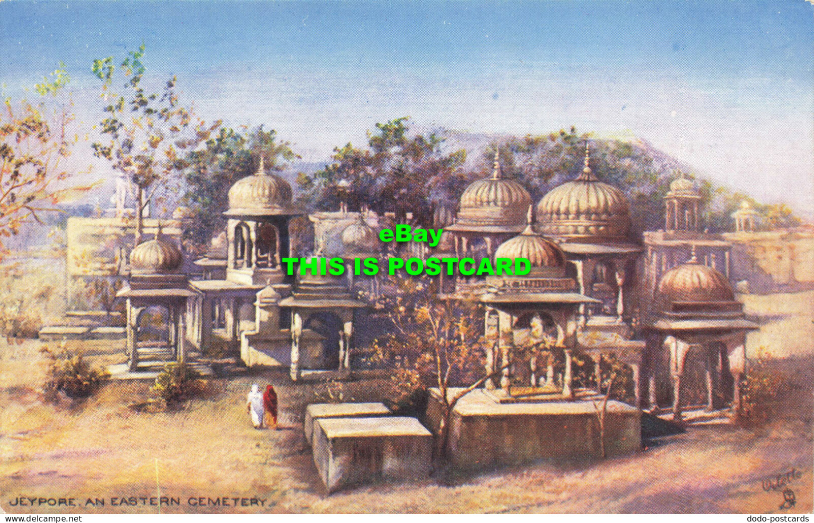 R623853 Jeypore. An Eastern Cemetery. Wide Wide World. Jeypore. India. Tuck. Oil - Monde