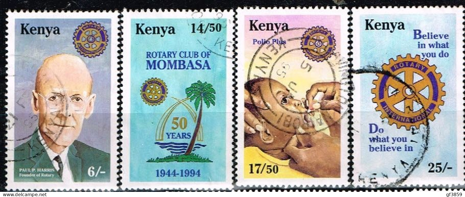 KENYA / Oblitérés/Used / 1994 - Cinquantenaire Du Rotary - Kenia (1963-...)
