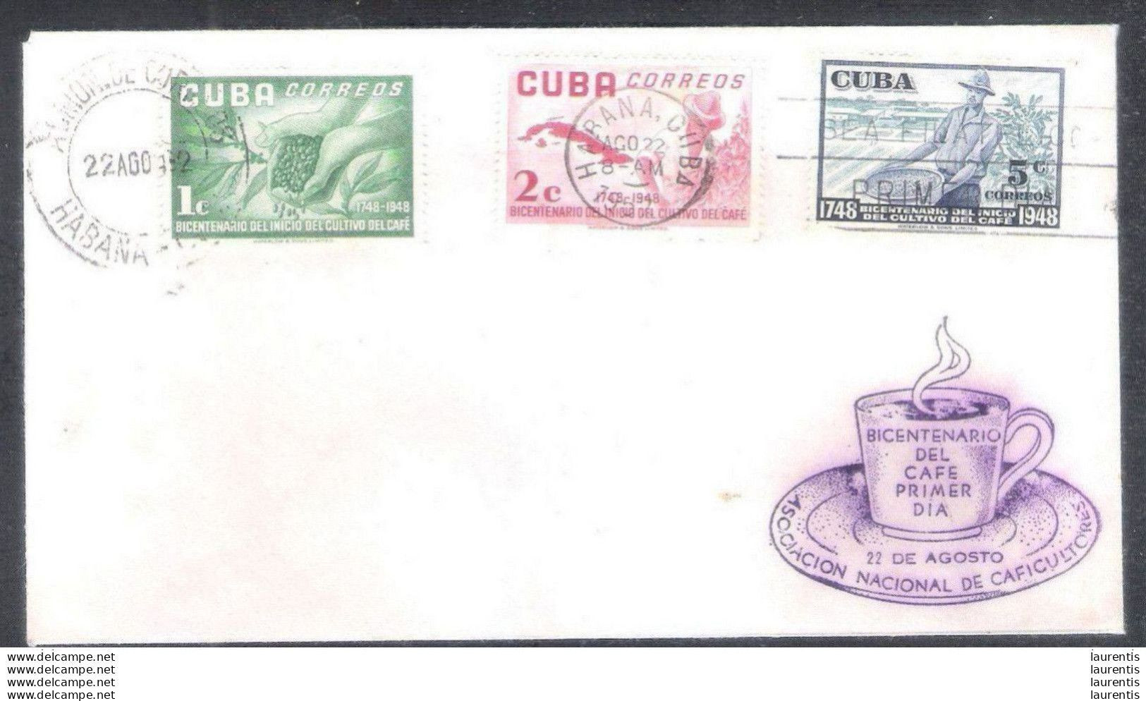 21164  Coffee - Café - FDC - 1953 - Cb - 5,75 - Other & Unclassified