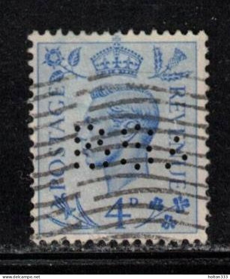 GREAT BRITAIN Scott # 285 Used - KGVI - With BSA Perfin - Oblitérés