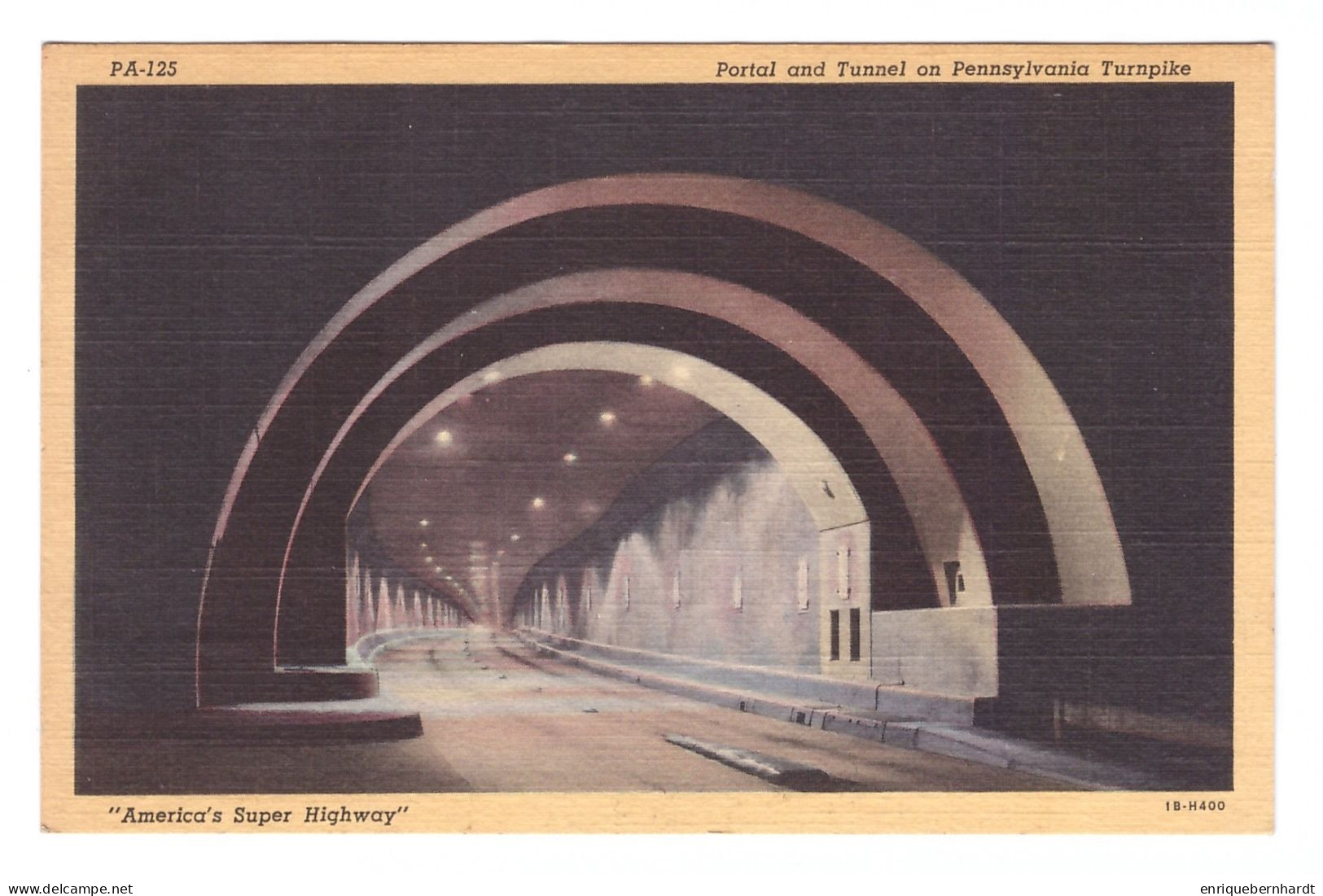 UNITED STATES // PORTAL AND TUNNEL ON PENNSYLVANIA TURNPIKE // AMERICA'S SUPER HIGHWAY - Altri & Non Classificati