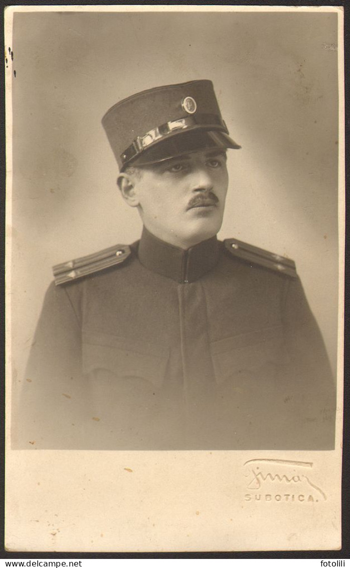 Man Yugoslavia Army Soldier 1928 Uniform Portrait Old Photo 13x9cm # 40839 - Anonymous Persons