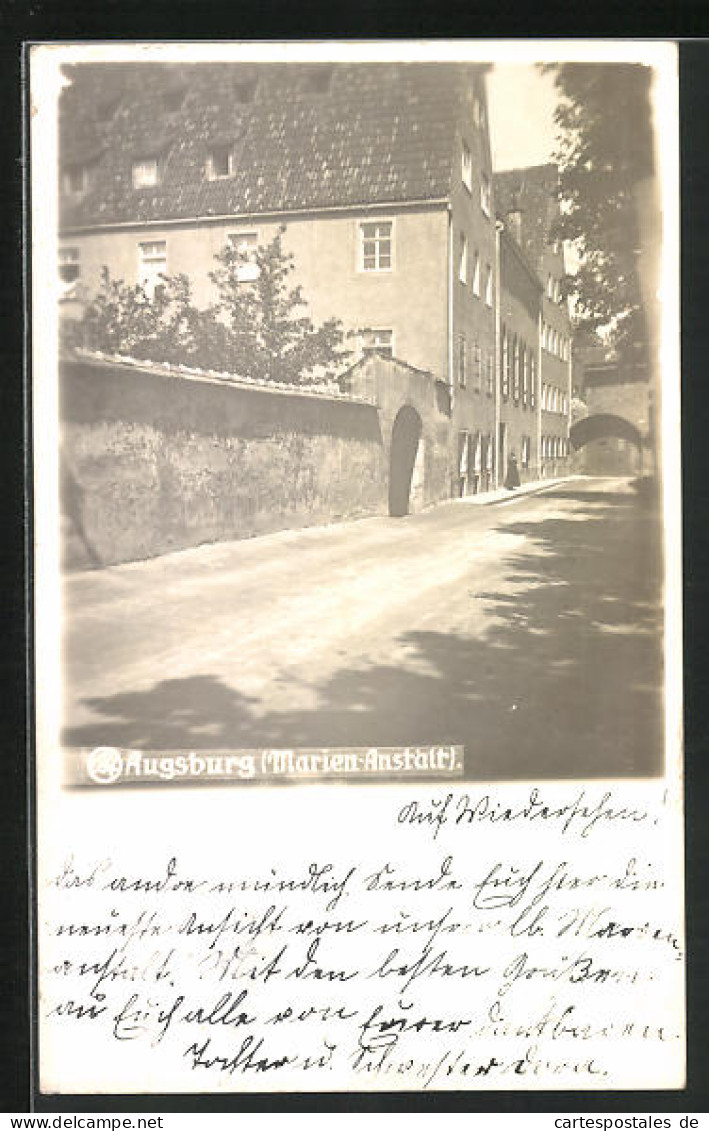 AK Augsburg, Strasse An Der Marien-Anstalt  - Augsburg