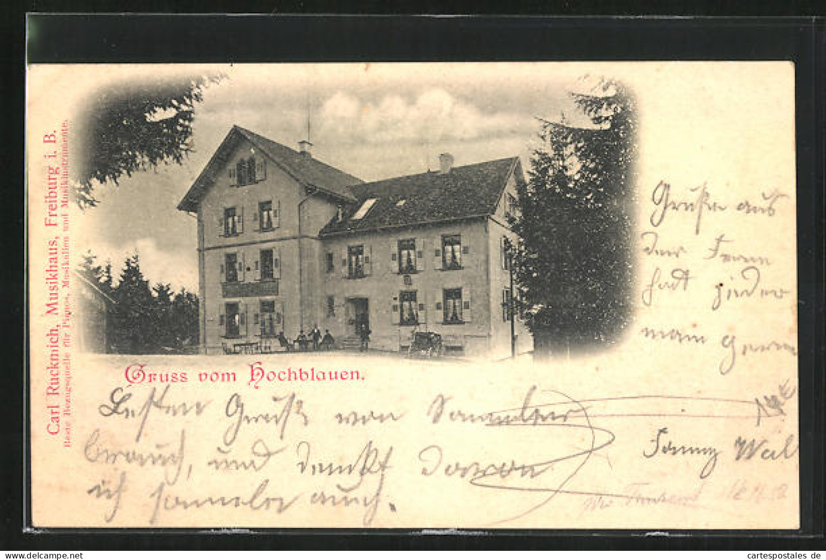 AK Badenweiler, Gasthaus Hochblauen  - Badenweiler
