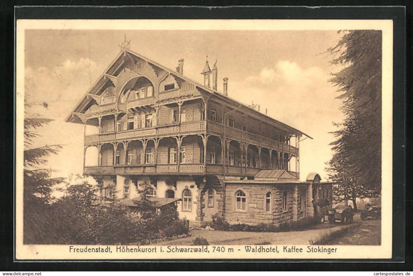 AK Freudenstadt, Waldhotel Cafe Stokinger  - Freudenstadt