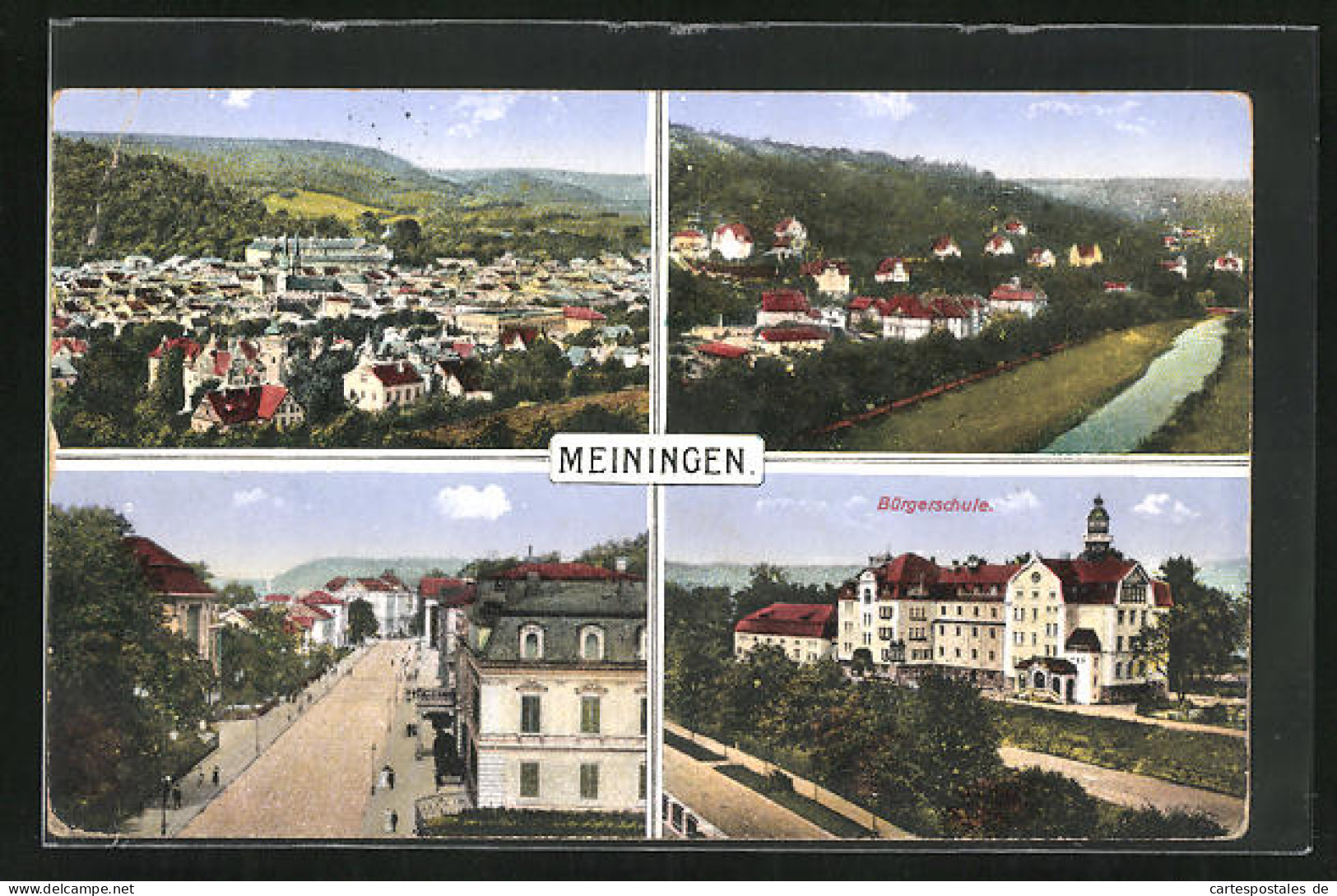 AK Meiningen, Bürgerschule, Teil- Und Gesamtansichten  - Meiningen