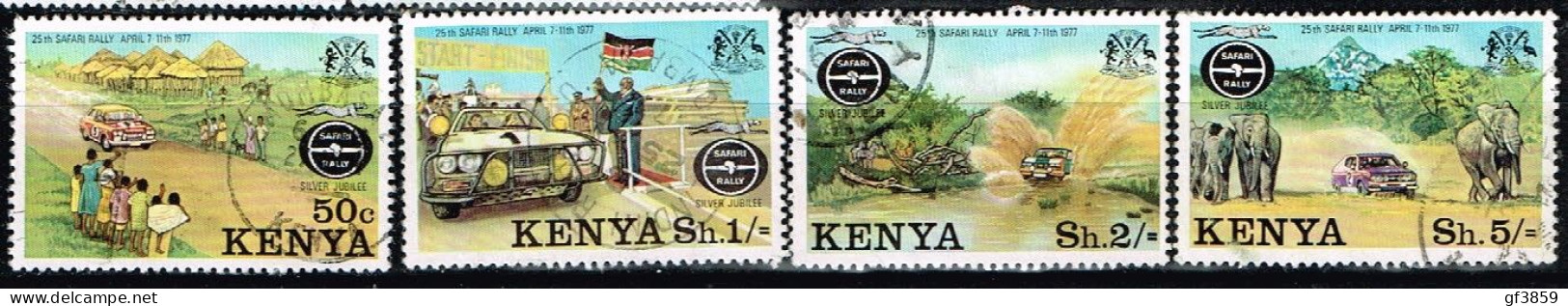 KENYA / Oblitérés/Used / 1977 - 25 Ans De Rallye Safari - Kenya (1963-...)