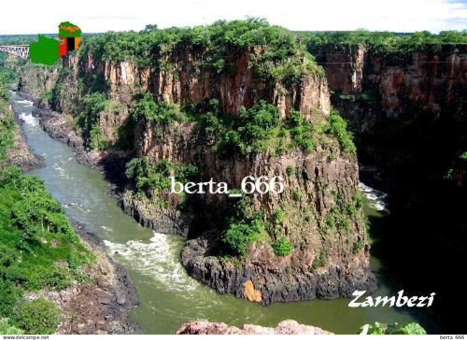Zambia Zambezi River New Postcard - Zambia