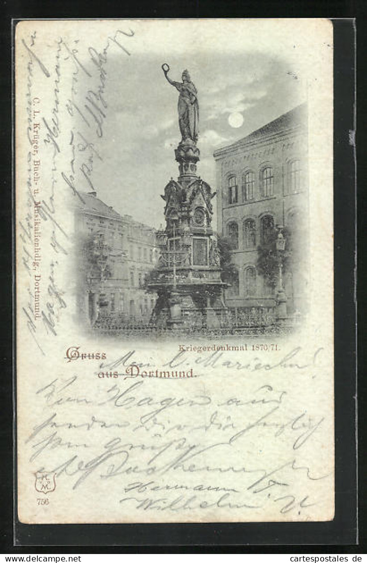 AK Dortmund, Kriegerdenkmal 1870 /71  - Dortmund