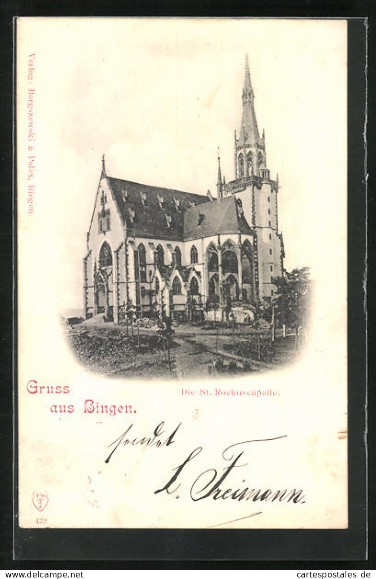 AK Bingen, Totalansicht Der St. Rochuskapelle  - Bingen