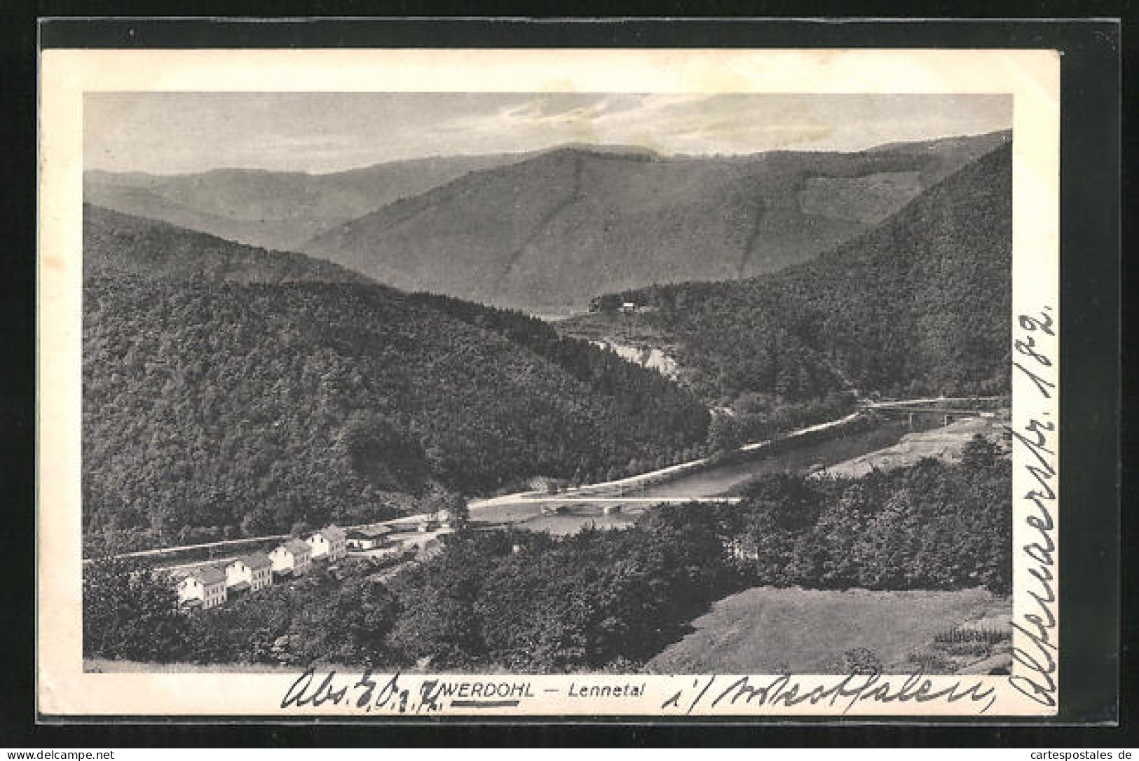 AK Werdohl /Lennetal, Blick Ins Tal  - Werdohl