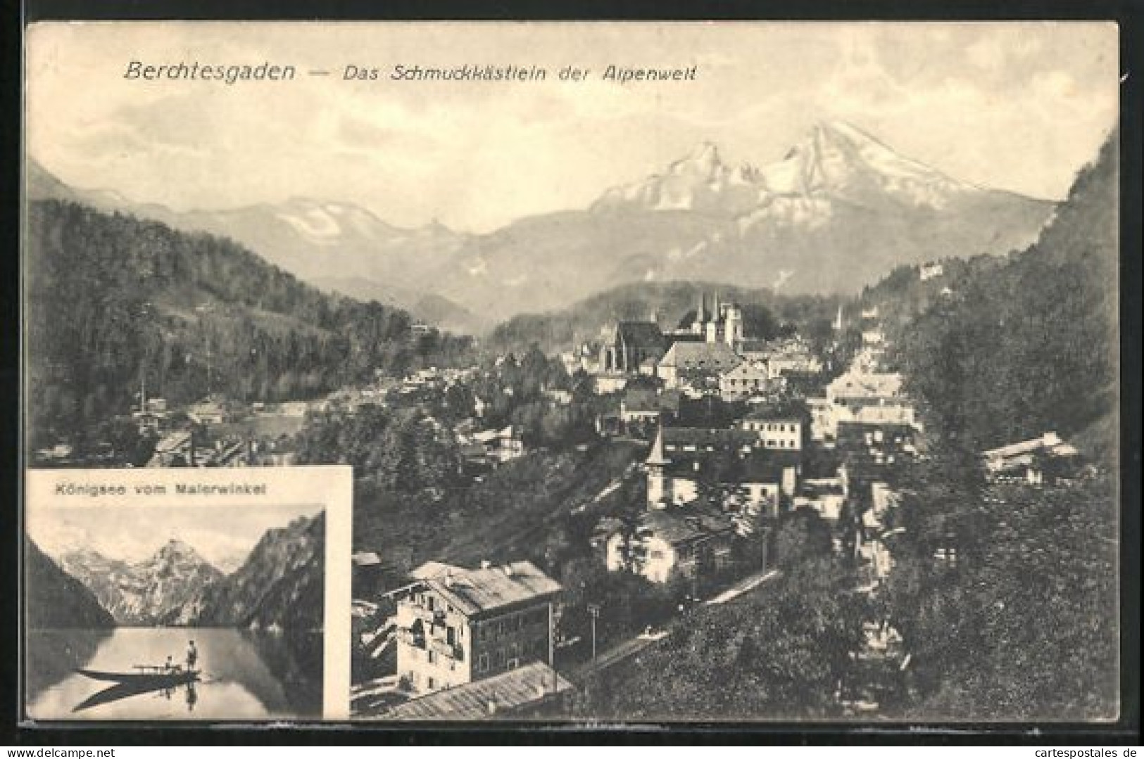 AK Berchtesgaden, Ortsansicht, Königssee  - Berchtesgaden