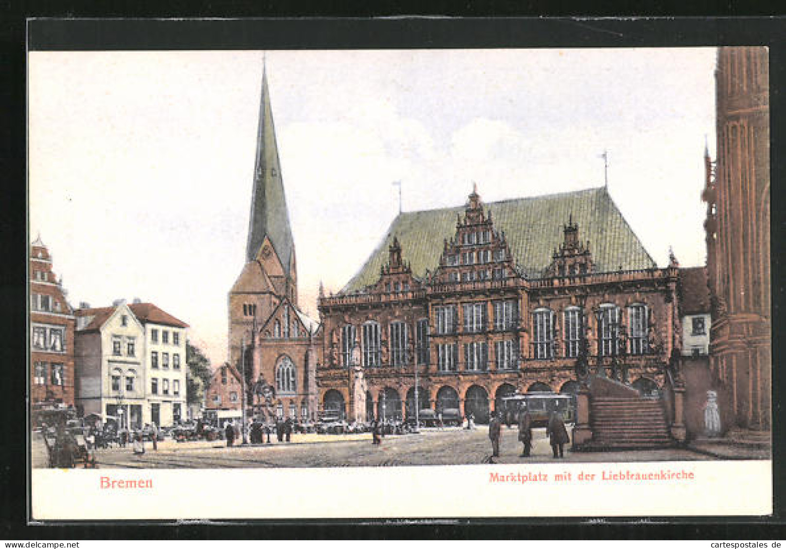 AK Bremen, Marktplatz Mit Der Liebfrauenkirche  - Bremen