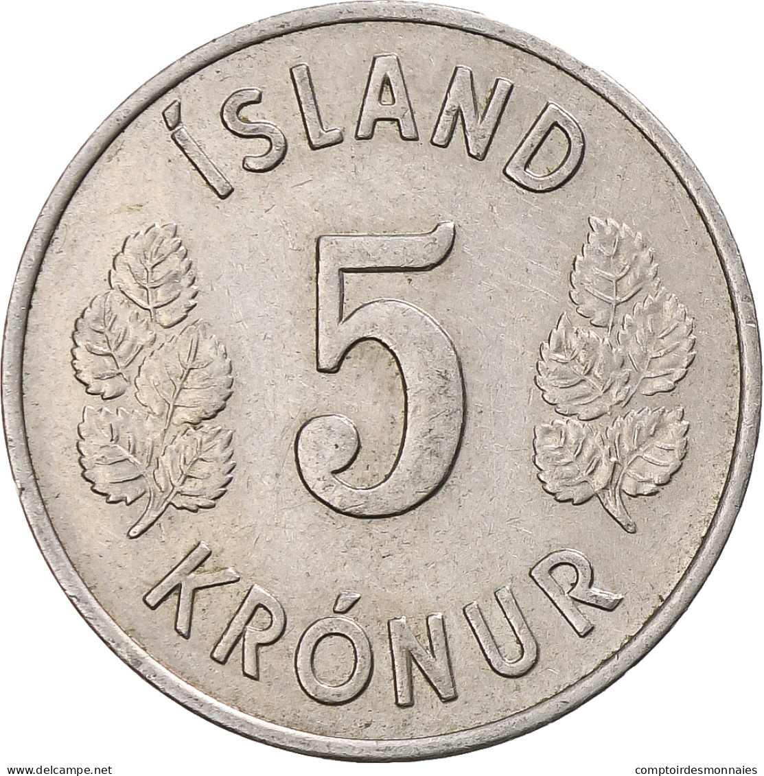 Islande, 5 Kronur, 1970 - Iceland