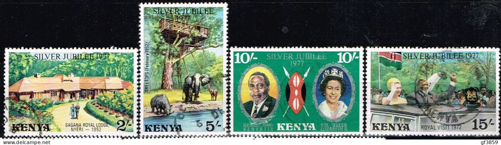KENYA / Oblitérés/Used / 1977 - 25 Ans Accession Au Trone De SM Elizabeth II - Kenia (1963-...)