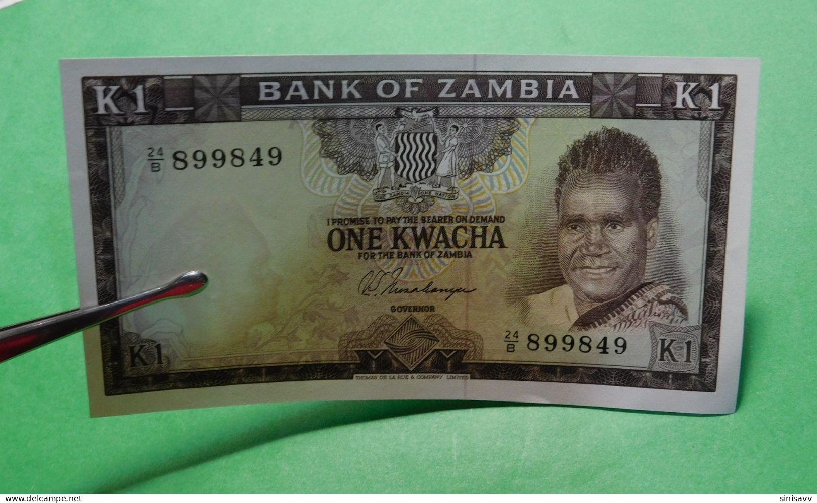 ZAMBIA - 1 Kwacha 1969 - Sambia