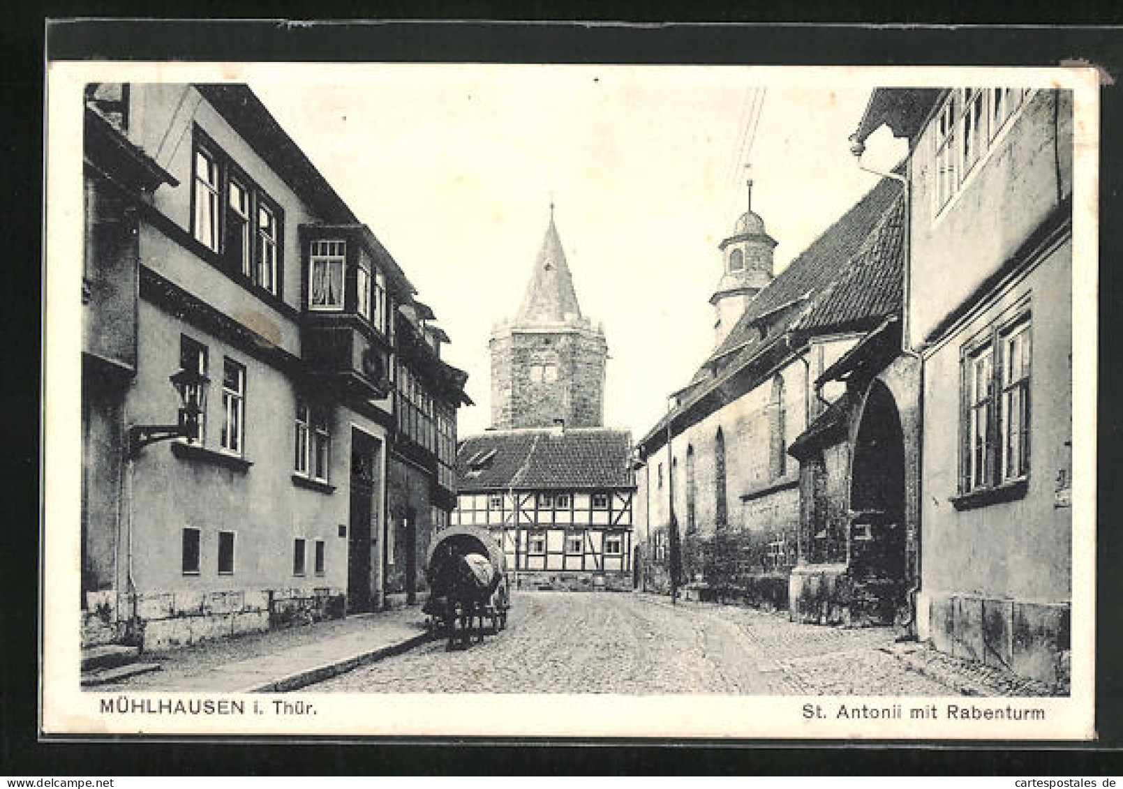 AK Mühlhausen I. Th., St. Antonii Mit Rabenturm  - Muehlhausen