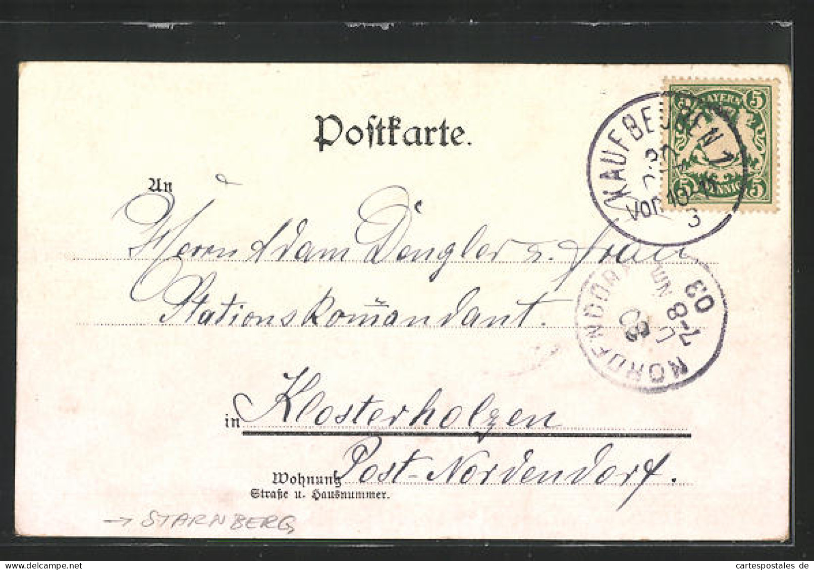 Lithographie Starnberg, Bismarck-Thurm  - Starnberg