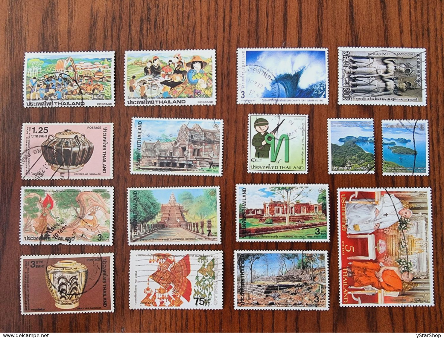 Thailand Stamp Lot - Used - Various Themes - Thailand