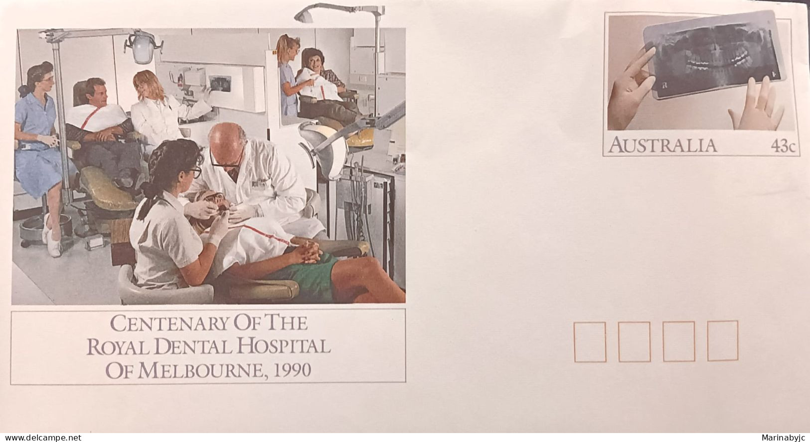 C) 1990, AUSTRALIA, FDC, CENTENARY OF THE MELBOURNE CLINICAL DENTAL HOSPITAL. XF. - Autres - Europe