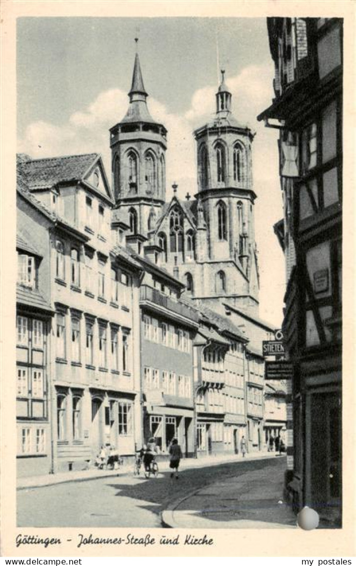 73943562 Goettingen__Niedersachsen Johannes Strasse Und Kirche - Goettingen