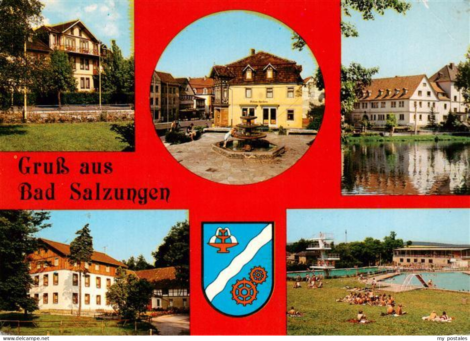 73943482 Bad_Salzungen Fremdenheim Joos Marktbrunnen Mohren Apotheke Hufeland Sa - Bad Salzungen