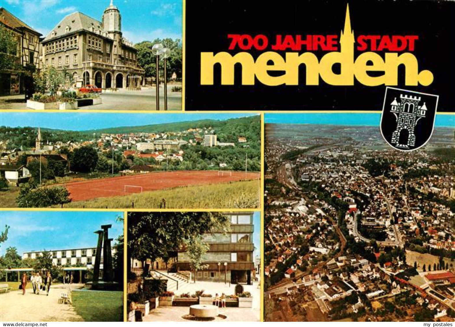 73943392 Menden__Sauerland Rathaus Panorama Teilansichten  - Menden