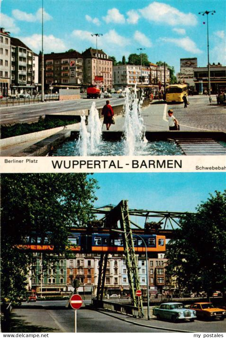 73943358 Barmen_Wuppertal Berliner Patz Schwebebahn - Wuppertal
