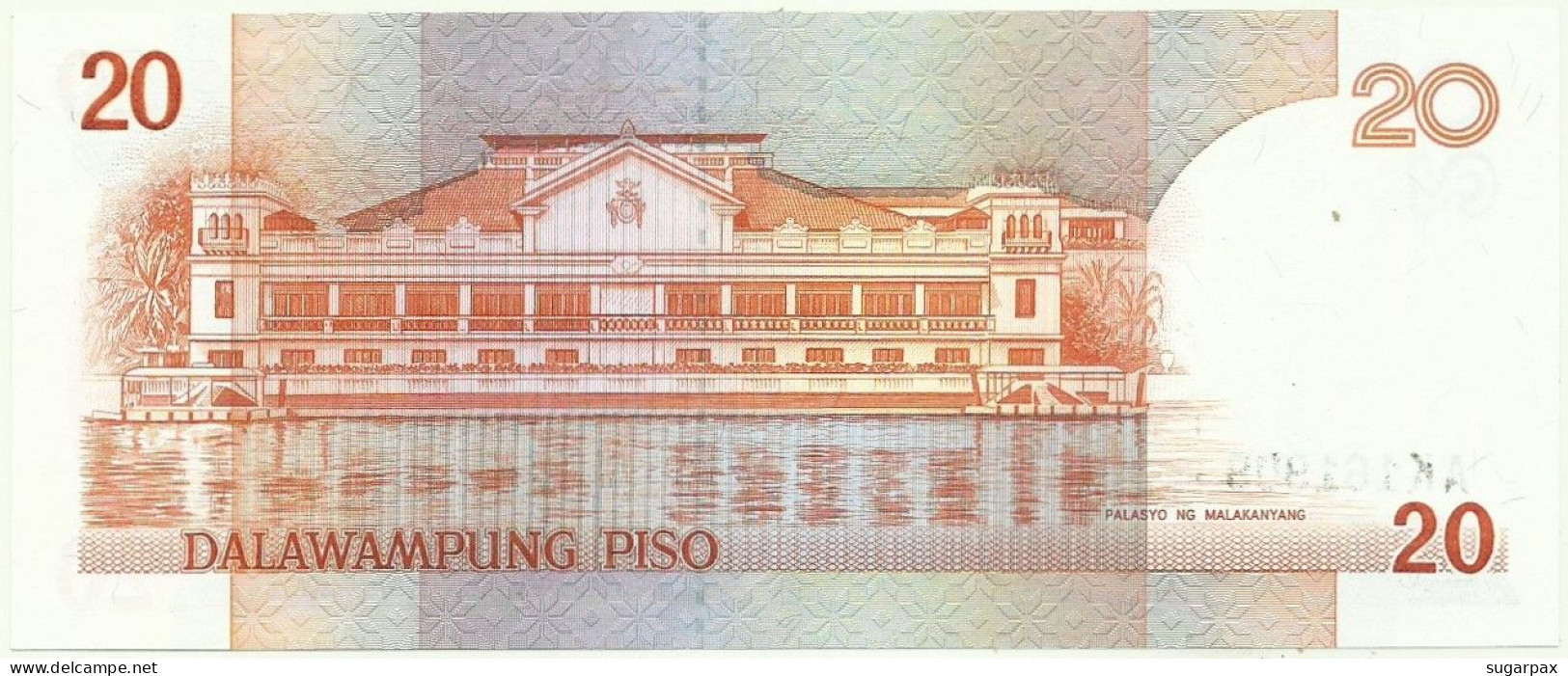 PHILIPPINES - 20 Piso - ND ( 1986 - 1994 ) Pick 170.a - Unc. - Sign. 10 - Serie AK - Seal Type 4 - Filippine