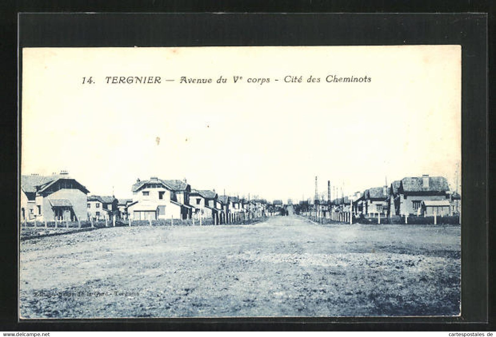 CPA Tergnier, Avenue Du V. Corps, Cité Des Cheminots  - Sonstige & Ohne Zuordnung