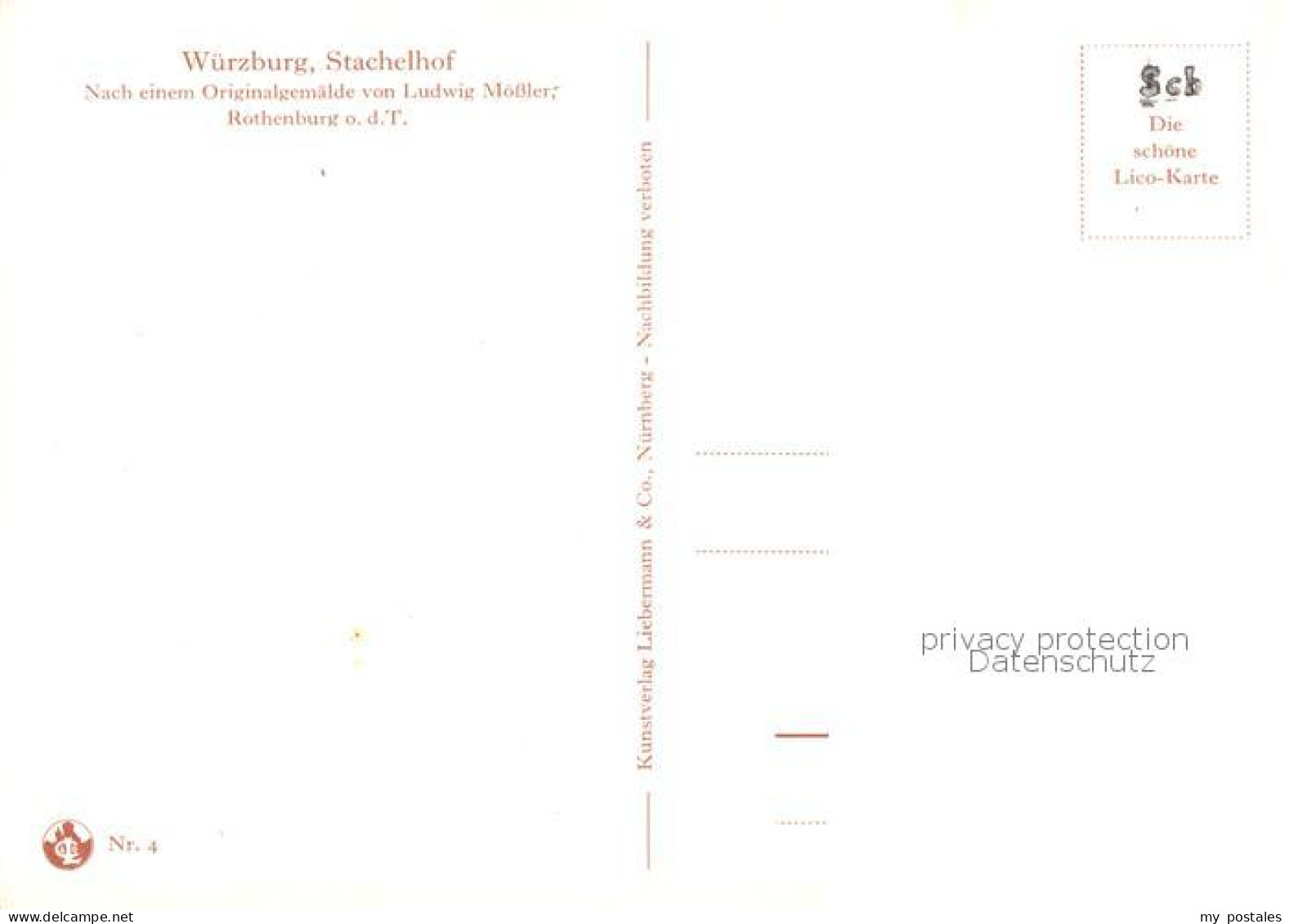 73863676 Wuerzburg Stachelhof Kuenstlerkarte Wuerzburg - Wuerzburg