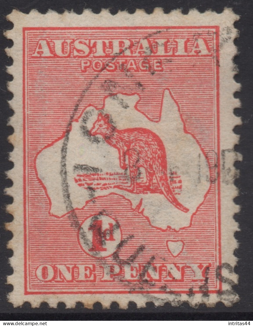 AUSTRALIA 1913 1d RED KANGAROO (DIE I) STAMP PERF.12 WMK 2  SG.2 VFU. - Usati