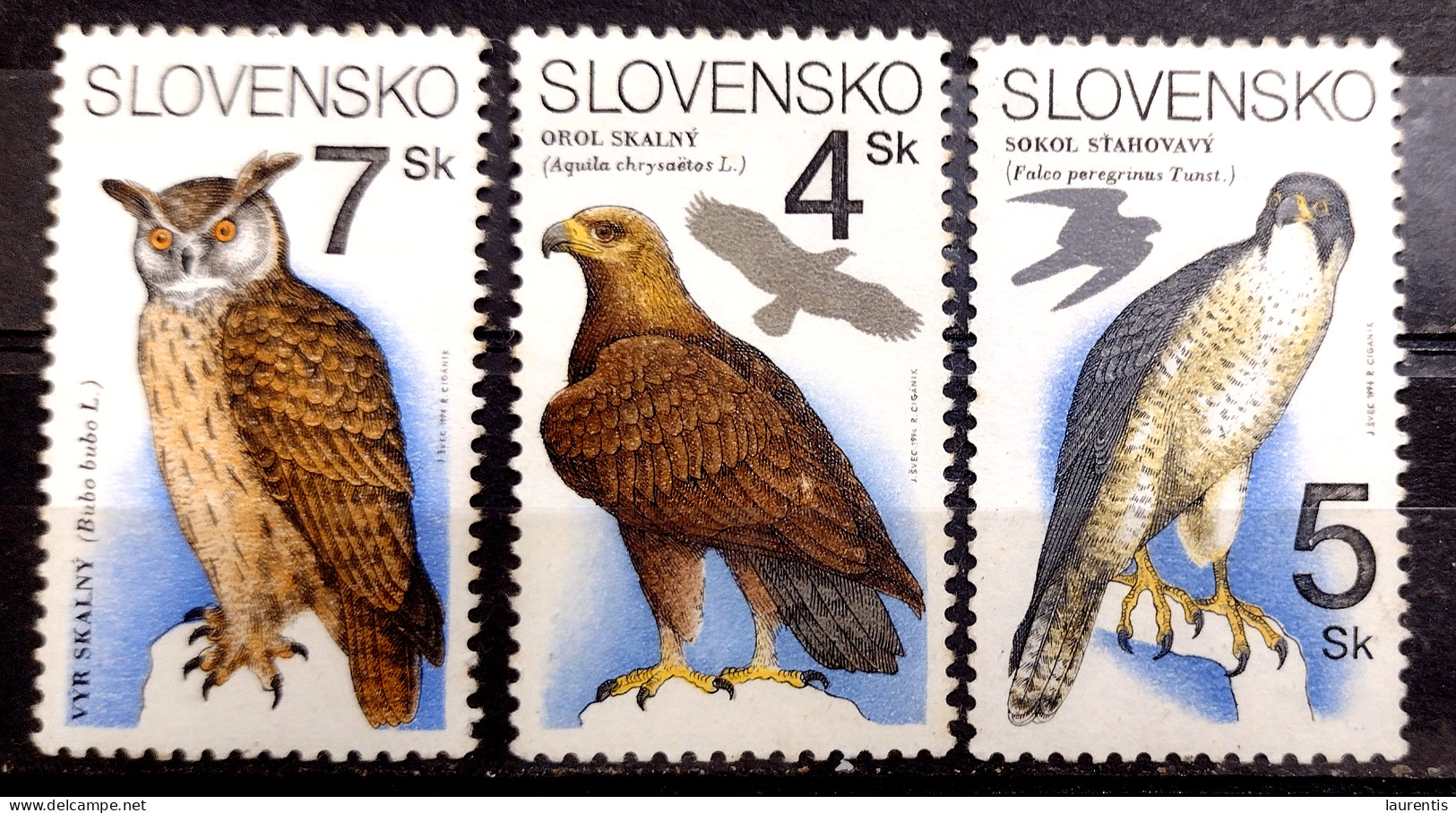 2861   Hiboux - Owls - Aigles - Eagles - Slovaquie - MNH - 1,50 - Hiboux & Chouettes