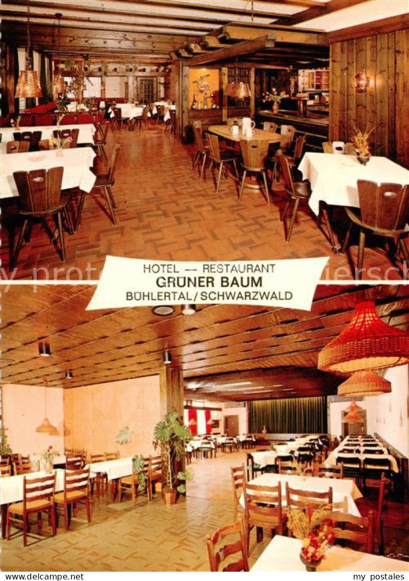 73863589 Buehlertal Hotel Restaurant Gruener Baum Gastraeume Festsaal Buehlertal - Bühlertal