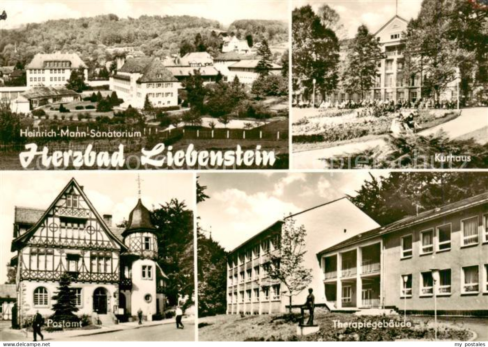 73863562 Bad Liebenstein Heinrich Mann Sanatorium Kurhaus Postamt Therapiegebaeu - Bad Liebenstein